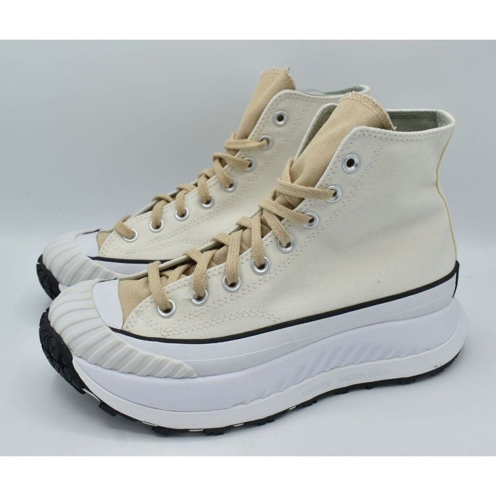 Converse Women Size 9.5 Chuck 70 Hi AT-CX Colorblock Egret Oat Milk Casual Shoes